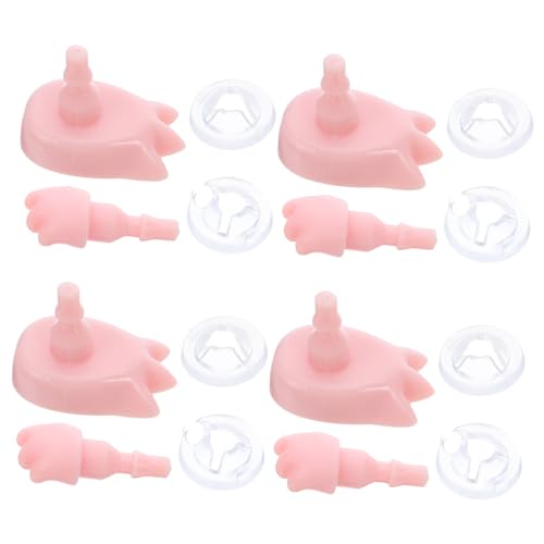 FIXOSHEE 4 Sätze Miniatur Puppenhände und Füße Kunststoff Gelenkte Ersatzteile für Kleine Figuren DIY Zubehör für Puppenherstellung und Dekoration FIXOSHEE 4 Sätze Miniatur Puppenhände und Füße Kunststoff Gelenkte Ersatzteile für Kleine Figuren DIY Zubehör für Puppenherstellung und Dekoration von FIXOSHEE