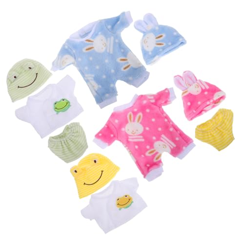 FIXOSHEE 4 Sätze Teiliges Realistische Reborn Puppenkleidung Strampler für Puppen Niedliche Tiermotive in Gelb Grün und Blau Vielseitig für Puppen Geeignet FIXOSHEE 4 Sätze Teiliges Realistische Reborn Puppenkleidung Strampler für Puppen Niedliche Tiermotive in Gelb Grün und Blau Vielseitig für Puppen Geeignet von FIXOSHEE
