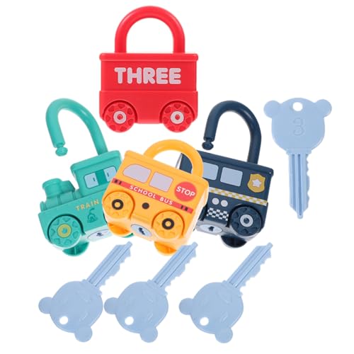 FIXOSHEE 4 Satz Montessori Lernspielzeug Schloss mit Schlüssel Bunte Zahlen Buchstaben zum Zählen und Zuordnen Vorschule Feinmotorik für Jungen Mädchen Ab Jahren FIXOSHEE 4 Satz Montessori Lernspielzeug Schloss mit Schlüssel Bunte Zahlen Buchstaben zum Zählen und Zuordnen Vorschule Feinmotorik für Jungen Mädchen Ab Jahren von FIXOSHEE