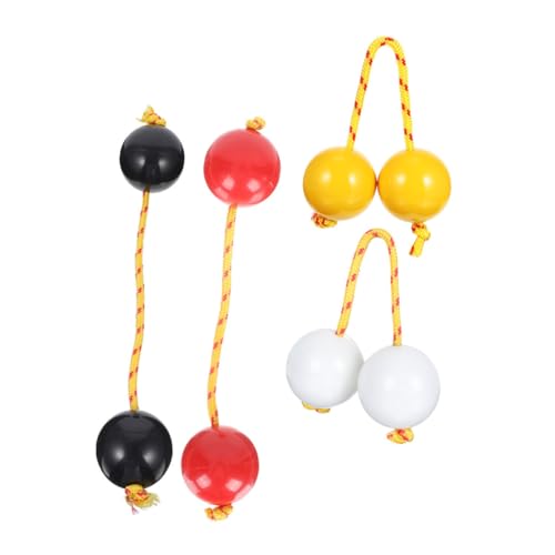 FIXOSHEE 4 Stück Aslatuas Teiliges African Gourd Shaker Tragbarer Kashaka Rhythmischer Ball mit Natürlichem Klang Handliches Percussion Instrument für Partys Shows Jugendliche und von FIXOSHEE