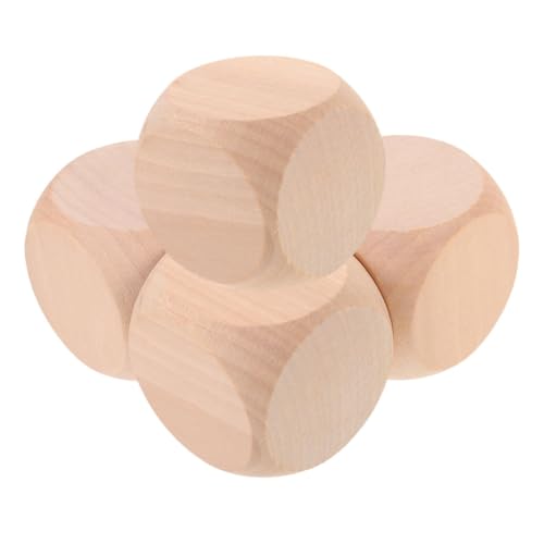 FIXOSHEE 4 Stück Blanko Holzwürfel Unbehandelte Würfel zum Bemalen DIY Basteln Spielwürfel für Teens Holzklötze mit Abgerundeten Ecken für Kreative Spiele und Lernprojekte FIXOSHEE 4 Stück Blanko Holzwürfel Unbehandelte Würfel zum Bemalen DIY Basteln Spielwürfel für Teens Holzklötze mit Abgerundeten Ecken für Kreative Spiele und Lernprojekte von FIXOSHEE