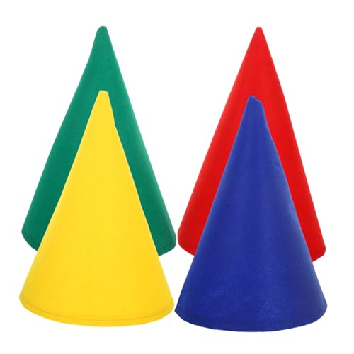 FIXOSHEE 4 Stück Filz Konische Gnome Hüte Weiche Weihnachts und Halloween Partyhüte Lustige Deko für Geburtstagsfeiern Farbmix Rot Gelb Grün Blau Kostüm Accessoires für Erwachsene FIXOSHEE 4 Stück Filz Konische Gnome Hüte Weiche Weihnachts und Halloween Partyhüte Lustige Deko für Geburtstagsfeiern Farbmix Rot Gelb Grün Blau Kostüm Accessoires für Erwachsene von FIXOSHEE