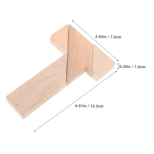 FIXOSHEE 4 Stück Holz T Puzzle Teiliges Gehirnspielzeug für Erwachsene und Pädagogisches Denkspiel Räumlichem und Hand Auge Koordination Vielseitiges Lernspielzeug für Familien FIXOSHEE 4 Stück Holz T Puzzle Teiliges Gehirnspielzeug für Erwachsene und Pädagogisches Denkspiel Räumlichem und Hand Auge Koordination Vielseitiges Lernspielzeug für Familien von FIXOSHEE