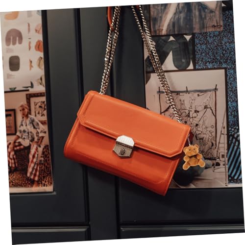FIXOSHEE 4 Stück Plüsch Bären Schlüsselanhänger Weiche Kuscheltier Anhänger Flauschige Taschenanhänger Dekorative Kuscheltiere Sitzende Bären für Schlüssel und Handtaschen von FIXOSHEE