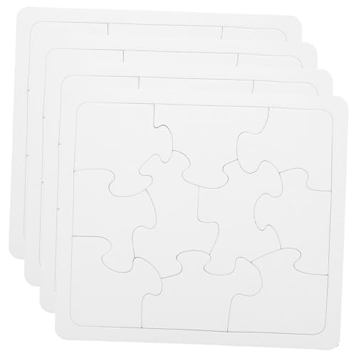 FIXOSHEE 4 Stück Teiliges Blanko Puzzle Selbergestalten DIY Malpuzzle mit Rahmen Bemalbare Puzzleteile für Kreative Bastelidee mit Marker und Buntstiften Personalisierbares Lernspielzeug FIXOSHEE 4 Stück Teiliges Blanko Puzzle Selbergestalten DIY Malpuzzle mit Rahmen Bemalbare Puzzleteile für Kreative Bastelidee mit Marker und Buntstiften Personalisierbares Lernspielzeug von FIXOSHEE