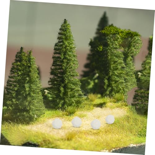 FIXOSHEE 4 Stück Teiliges DIY Mikro Miniaturfiguren aus Widerstandsfähigem Resin Detailreiche Kugel Dekoration für Mikro Landschaften Platzsparend für Schreibtisch und Regale von FIXOSHEE