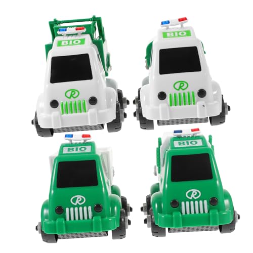 FIXOSHEE 4 Stück Teiliges DIY Müllwagen aus Hochwertigem Abnehmbar und Schraubbar Kindgerechte zur Motorikförderung Realistische Müllwagenform Lernspielzeug Zufällige Farbe Zufällige Farbe von FIXOSHEE