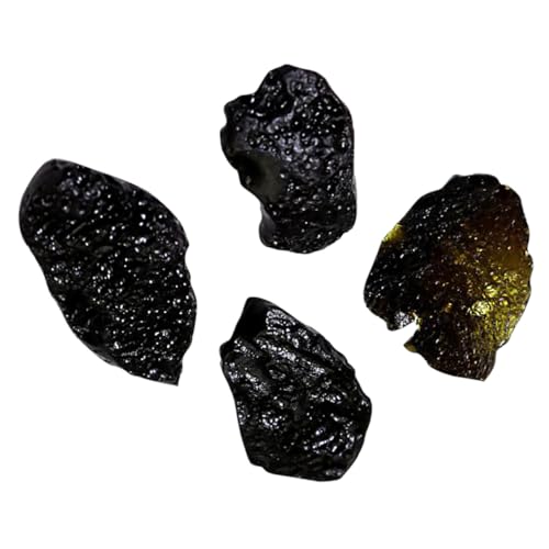 FIXOSHEE 4 Stück Teiliges Dekorationsset Echte Irreguläre Meteoritmodelle als Wissenschaftliches Lehrmaterial und Pädagogisches von FIXOSHEE