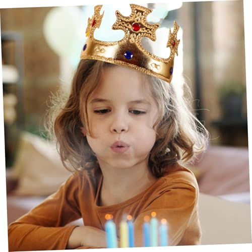 FIXOSHEE 4 Stück Teiliges Filz Glitzer kostümkrone Geburtstagskrone für Jungen Mädchen Leichte Bequeme Party deko mit Elegantem Königlichem Design FIXOSHEE 4 Stück Teiliges Filz Glitzer kostümkrone Geburtstagskrone für Jungen Mädchen Leichte Bequeme Party deko mit Elegantem Königlichem Design von FIXOSHEE