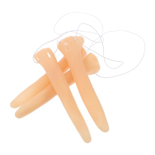 FIXOSHEE 4 Stück Teiliges Halloween Kostüm Lange Nase Masquerade Nose Party Requisiten Wiederverwendbar Leicht für Karneval Cosplay Zubehör von FIXOSHEE