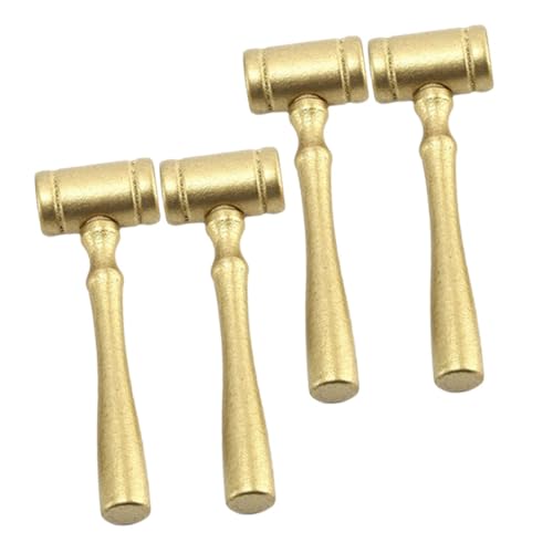 FIXOSHEE 4 Stück Teiliges Holzrichterhammer Gavel für Gericht Rollenspiel Robustes Tragbares Auktionshammer Geeignet für Jungen und Mädchen Ab Jahren von FIXOSHEE