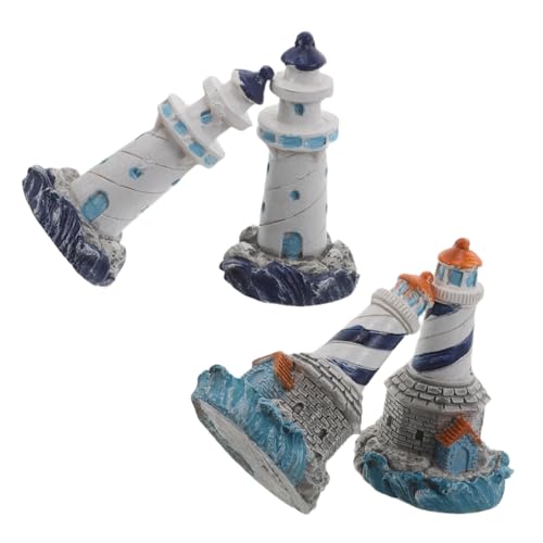 FIXOSHEE 4 Stück Teiliges Mediterrane Leuchtturm-Figuren aus Robustem Resin Miniatur-Dekoration für Tisch Garten und Mikrolandschaften Stilvolle Küsten Wohnaccessoires FIXOSHEE 4 Stück Teiliges Mediterrane Leuchtturm-Figuren aus Robustem Resin Miniatur-Dekoration für Tisch Garten und Mikrolandschaften Stilvolle Küsten Wohnaccessoires von FIXOSHEE