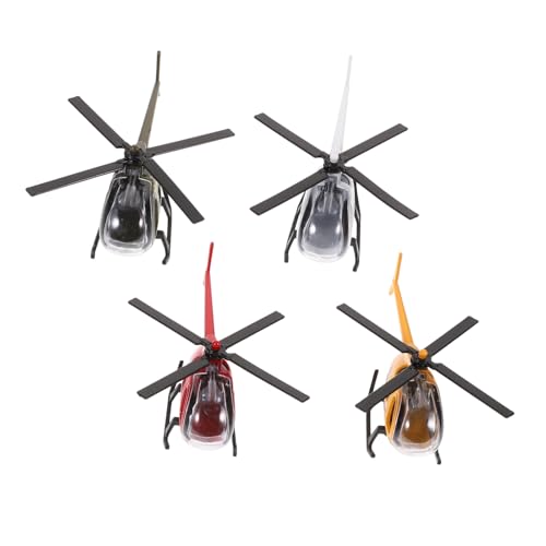 FIXOSHEE 4 Stück Teiliges Metallflugzeug Modellset Hubschrauber Realistisch Detailreich Langlebig Sicher Dekoration für Kinderzimmer Büro und Auto FIXOSHEE 4 Stück Teiliges Metallflugzeug Modellset Hubschrauber Realistisch Detailreich Langlebig Sicher Dekoration für Kinderzimmer Büro und Auto von FIXOSHEE