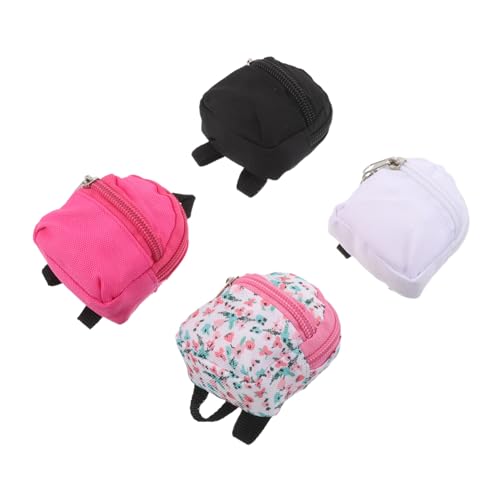 FIXOSHEE 4 Stück Teiliges Mini Rucksack Polyester Miniatur Rucksack mit Reißverschluss für Puppen Maßstab DIY Zubehör für Puppenkleidung Rollenspiel Indoor Outdoor FIXOSHEE 4 Stück Teiliges Mini Rucksack Polyester Miniatur Rucksack mit Reißverschluss für Puppen Maßstab DIY Zubehör für Puppenkleidung Rollenspiel Indoor Outdoor von FIXOSHEE
