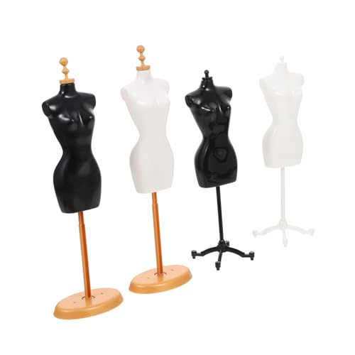 FIXOSHEE 4 Stück Teiliges Mini schaufensterpuppen Kunststoff Stabile Puppenständer in Schwarz Gold und Weiß Gold für Puppenkleider Schmuckpräsentation im Puppenhaus FIXOSHEE 4 Stück Teiliges Mini schaufensterpuppen Kunststoff Stabile Puppenständer in Schwarz Gold und Weiß Gold für Puppenkleider Schmuckpräsentation im Puppenhaus von FIXOSHEE