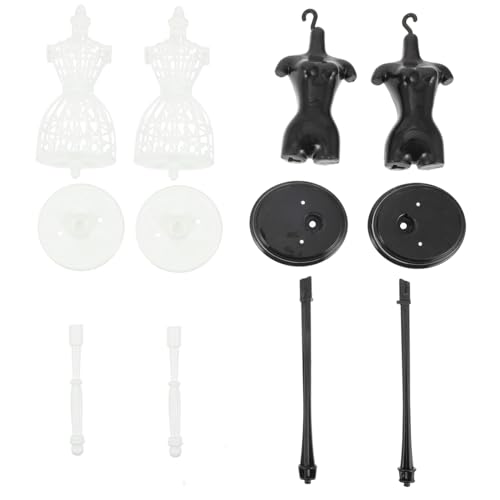 FIXOSHEE 4 Stück Teiliges Puppenkleid Displayständer mit Stabiler Basis Glatter Oberfläche für Puppenhaus Kleidungspräsentation Kreatives Nähen und Miniaturdekoration FIXOSHEE 4 Stück Teiliges Puppenkleid Displayständer mit Stabiler Basis Glatter Oberfläche für Puppenhaus Kleidungspräsentation Kreatives Nähen und Miniaturdekoration von FIXOSHEE