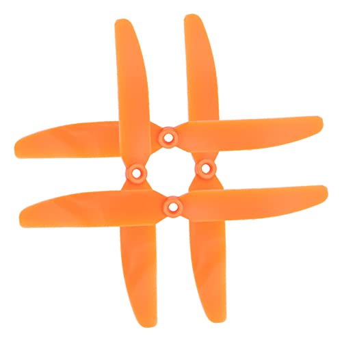 FIXOSHEE 4 Stück Teiliges Rc Flugzeug Propeller Orange Robuste Kunststoffpropeller für Direktantriebsmotoren Passend für Rc Modellflugzeuge Einfache Montage und Ersatzteile von FIXOSHEE