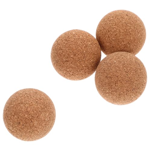 FIXOSHEE 4 Stück Teiliges Tischfußballbälle aus Naturholz Verschleißfeste Leichte Korkkugeln für Tischkicker Kompakt und Langlebig für Indoor Spielspaß zu Hause von FIXOSHEE