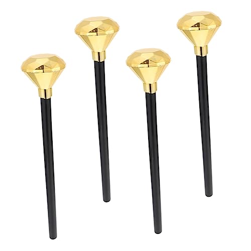 FIXOSHEE 4 Stück Teiliges Zauberstab Leichte Kunststoff Scepters für Halloween Party Dekoration Cosplay Zubehör für Jungen und Mädchen Leuchtendes Rollenspiel Accessoire von FIXOSHEE
