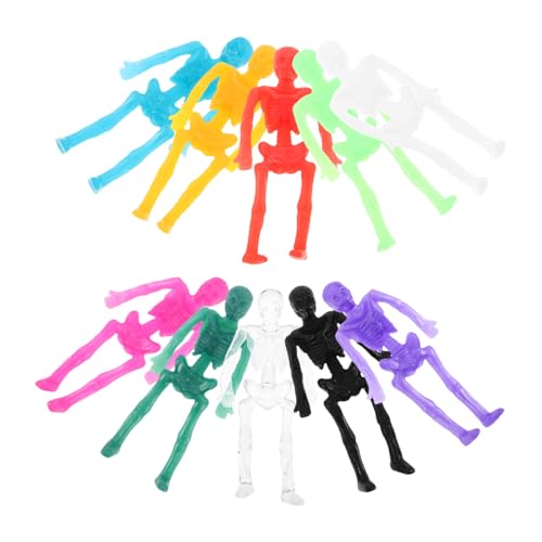 FIXOSHEE 40 Stück Halloween Kleine Klebende Dehnbare Skelettfiguren aus TPR-Gummi Realistische Tragbare Zombie-spielzeuge für Party-Goodies Scherzartikel und Dekorationen FIXOSHEE 40 Stück Halloween Kleine Klebende Dehnbare Skelettfiguren aus TPR-Gummi Realistische Tragbare Zombie-spielzeuge für Party-Goodies Scherzartikel und Dekorationen von FIXOSHEE