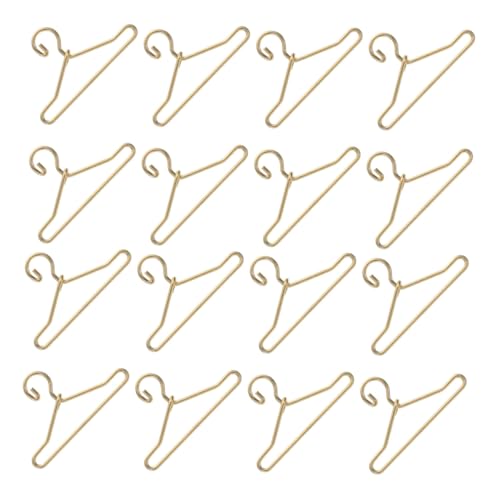 FIXOSHEE 45 Stück Teiliges Mini Metallpuppen Kleiderbügel Goldfarben Langlebig und Stabil Realistische Miniatur Hänger für Puppenhaus Puppenkleiderschrank und Doll Wardrobe Zubehör FIXOSHEE 45 Stück Teiliges Mini Metallpuppen Kleiderbügel Goldfarben Langlebig und Stabil Realistische Miniatur Hänger für Puppenhaus Puppenkleiderschrank und Doll Wardrobe Zubehör von FIXOSHEE