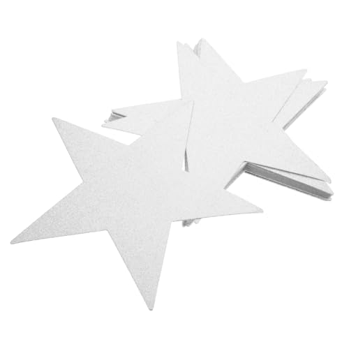 FIXOSHEE 48 Stück Teiliges Handgeschnittene Papiersterne mit Glitzereffekt Robuste Diy Cutouts für Kreative Bastelprojekte Pinnwand und Klassenzimmerdekoration zum Schreiben Zeichnen und von FIXOSHEE