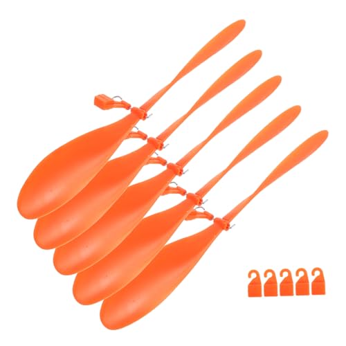 FIXOSHEE 5 Sätze Große Propeller für Flugzeugmodelle aus Robustem Kunststoff DIY Zubehör für Schüler Orange und Heckhaken für Modellbau und Wissenschaftsprojekte von FIXOSHEE