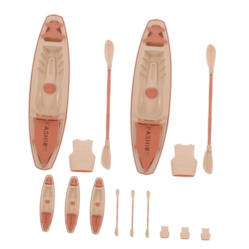 FIXOSHEE 5 Sätze Teilige Miniatur Kanu Set mit Paddeln und Rettungsweste Kunststoff Kajak Mini Boot Modell für Puppenhaus Outdoor Wasserspielzeug und Dekoration FIXOSHEE 5 Sätze Teilige Miniatur Kanu Set mit Paddeln und Rettungsweste Kunststoff Kajak Mini Boot Modell für Puppenhaus Outdoor Wasserspielzeug und Dekoration von FIXOSHEE