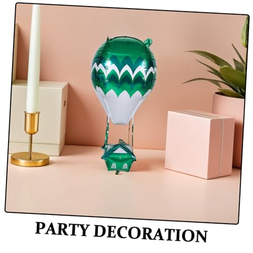 FIXOSHEE 5 Stück Aluminiumfolie Ballons Heißluftballonform Geburtstagsdeko Robust Einfache Befüllung Für Innen Außen Partyveranstaltungen von FIXOSHEE