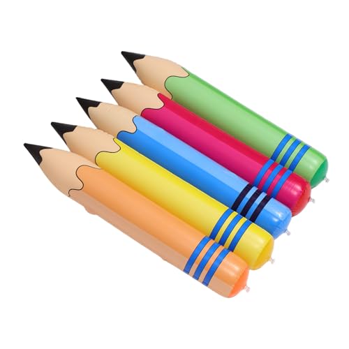 FIXOSHEE 5 Stück Teiliges Aufblasbares Bleistift aus Sicherem PVC Leichtes Tragbares Riesen Deko für Schulanfang Klassenzimmer und Partydekoration für Sportveranstaltungen FIXOSHEE 5 Stück Teiliges Aufblasbares Bleistift aus Sicherem PVC Leichtes Tragbares Riesen Deko für Schulanfang Klassenzimmer und Partydekoration für Sportveranstaltungen von FIXOSHEE