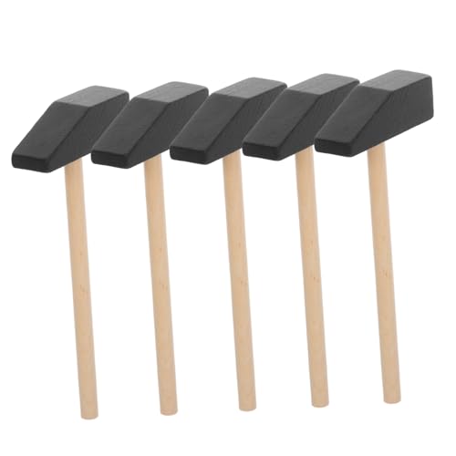 FIXOSHEE 5 Stück Teiliges Mini Holzhammer für Kleine Holzhämmer aus Robustem Holz Pädagogisches DIY Feinmotorik und Hand Auge Koordination für Jungen und Mädchen Vielseitig für Schule und FIXOSHEE 5 Stück Teiliges Mini Holzhammer für Kleine Holzhämmer aus Robustem Holz Pädagogisches DIY Feinmotorik und Hand Auge Koordination für Jungen und Mädchen Vielseitig für Schule und von FIXOSHEE