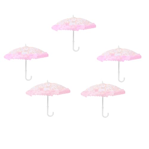 FIXOSHEE 5 Stück Teiliges Miniatur Spitzen Sonnenschirm Dekorative Mini Regenschirm für Puppenhaus Bunte Mini Schirme als DIY Zubehör Zufällige Farbe FIXOSHEE 5 Stück Teiliges Miniatur Spitzen Sonnenschirm Dekorative Mini Regenschirm für Puppenhaus Bunte Mini Schirme als DIY Zubehör Zufällige Farbe von FIXOSHEE