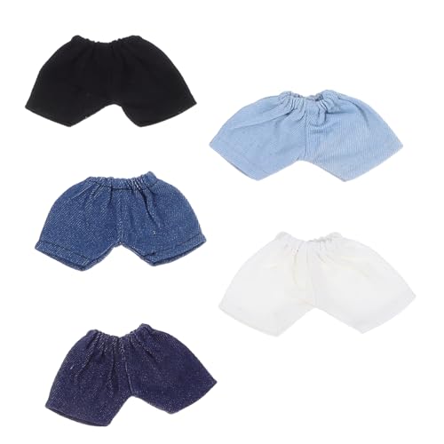 FIXOSHEE 5 Stück Teiliges Puppenhosen für Plüschpuppen Weiche Kurze Baumwollhosen mit Elastischem Modische Mini Shorts in Blau Hellblau Weiß und Schwarz Puppenkleidung für Mädchen FIXOSHEE 5 Stück Teiliges Puppenhosen für Plüschpuppen Weiche Kurze Baumwollhosen mit Elastischem Modische Mini Shorts in Blau Hellblau Weiß und Schwarz Puppenkleidung für Mädchen von FIXOSHEE