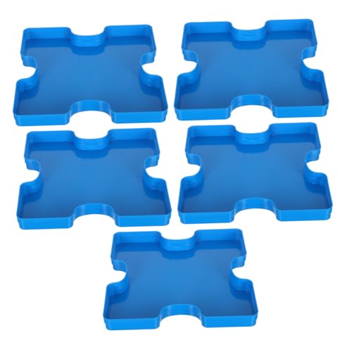 FIXOSHEE 5 Stück Teiliges Puzzle-Organizer Robustem Stapelbare Sortier Aufbewahrungsplatten für Puzzleteile Vielseitig für DIY-projekte Perlen Praktischem Schutz und Ordnung von FIXOSHEE