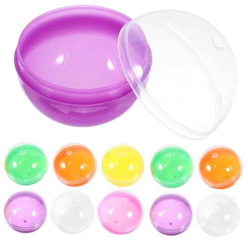 FIXOSHEE 50 Stück Bunte Befüllbare Kunststoffkugeln Leere Runde Aufbewahrungsbehälter Multifunktionale DIY Bälle für Partygeschenke Bastelprojekte und Überraschungen FIXOSHEE 50 Stück Bunte Befüllbare Kunststoffkugeln Leere Runde Aufbewahrungsbehälter Multifunktionale DIY Bälle für Partygeschenke Bastelprojekte und Überraschungen von FIXOSHEE