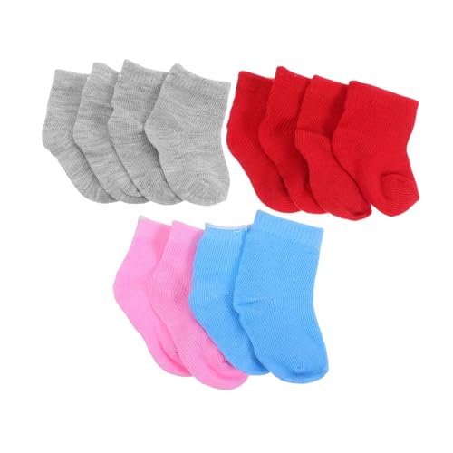 FIXOSHEE 6 Paare Puppensocken für Puppen Farbige Söckchen aus Hochwertigem Material Realistische als Dekoration und Spielzubehör für Puppenhäuser und Geschenkidee von FIXOSHEE