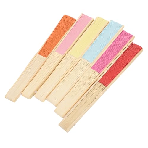 FIXOSHEE 6 Stück Faltbare Papier Handfächer zum Bemalen Bunte Diy Fächer für Kreative Faltbare Handfächer als Dekoration Malspaß für Zuhause Schule Kindergarten FIXOSHEE 6 Stück Faltbare Papier Handfächer zum Bemalen Bunte Diy Fächer für Kreative Faltbare Handfächer als Dekoration Malspaß für Zuhause Schule Kindergarten von FIXOSHEE