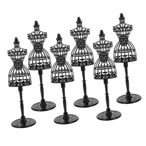 FIXOSHEE 6 Stück Mini Puppenständer aus Stabilem Platzsparende Kleiderständer für Puppenkleidung für Puppenhaus Zubehör und Faltenfreie Displayunterstützung Schwarz FIXOSHEE 6 Stück Mini Puppenständer aus Stabilem Platzsparende Kleiderständer für Puppenkleidung für Puppenhaus Zubehör und Faltenfreie Displayunterstützung Schwarz von FIXOSHEE