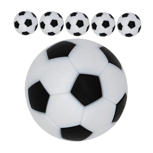 FIXOSHEE 6 Stück Mini Tischfußball Bälle Ersatz Fußbälle aus Robustem HIPS für Standard Tischkicker Langlebig Glatt Geeignet für Erwachsene Praktisches Zubehör für Fußball Tischspiele von FIXOSHEE