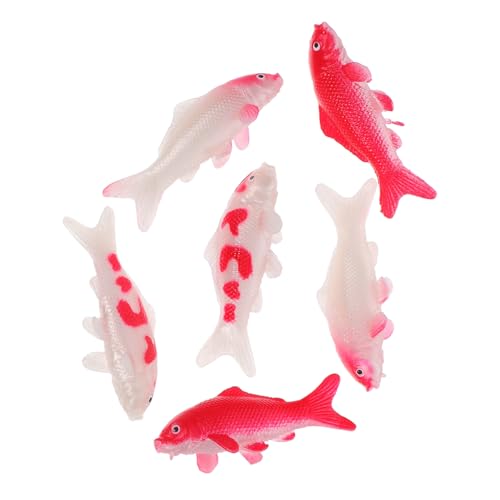 FIXOSHEE 6 Stück Miniatur Koi Fisch Figuren Aquarium Deko Fischornamente Handbemalt Realistische Goldfisch Nachbildung für Tisch Aquarium DIY Bastelbedarf FIXOSHEE 6 Stück Miniatur Koi Fisch Figuren Aquarium Deko Fischornamente Handbemalt Realistische Goldfisch Nachbildung für Tisch Aquarium DIY Bastelbedarf von FIXOSHEE