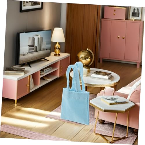 FIXOSHEE 6 Stück Scale Dollhouse Szenen Handgefertigte Kleine Schultertaschen aus Robustem Canvas Dekorative Puppenzubehör von FIXOSHEE