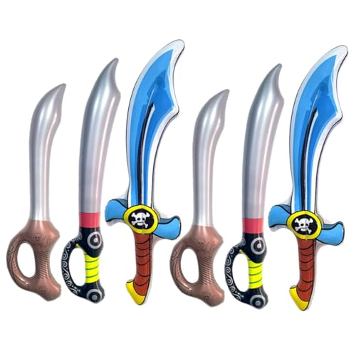 FIXOSHEE 6 Stück Teiliges Aufblasbares Piratenschwert PVC mit Schädelmuster Leichte Party deko und Rollenspiel Zubehör Geeignet für Halloween Poolparty Bühne und Cosplay FIXOSHEE 6 Stück Teiliges Aufblasbares Piratenschwert PVC mit Schädelmuster Leichte Party deko und Rollenspiel Zubehör Geeignet für Halloween Poolparty Bühne und Cosplay von FIXOSHEE