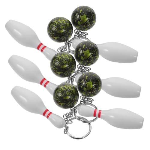 FIXOSHEE 6 Stück Teiliges Bowling Schlüsselanhänger Leichtes Bowling Pin und Ball Anhänger Handlich für Erwachsene als Mitbringsel für Kindergeburtstag FIXOSHEE 6 Stück Teiliges Bowling Schlüsselanhänger Leichtes Bowling Pin und Ball Anhänger Handlich für Erwachsene als Mitbringsel für Kindergeburtstag von FIXOSHEE