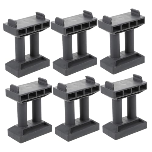 FIXOSHEE 6 Stück Teiliges Brückenpfeiler Stabilem Stapelbare Eisenbahnbrückenstützen für Modelleisenbahn und Spielbrücke Robustes Langlebiges Zubehör für Holzeisenbahn spielsets von FIXOSHEE