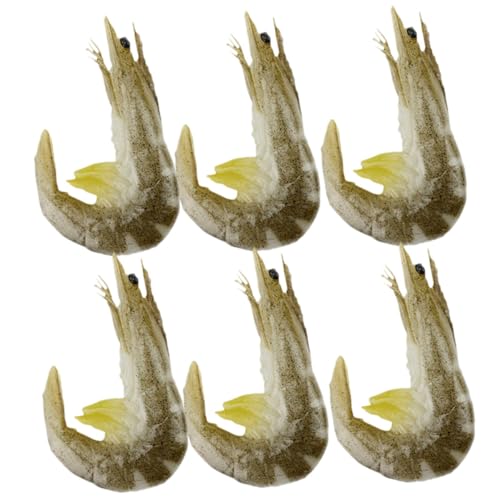 FIXOSHEE 6 Stück Teiliges Realistisches Garnelenmodell aus PVC Lebensechte Deko für Restaurant Display Kindgerechtes Lernspielzeug zur Biologischen Kognition Sichere und Detailgetreue FIXOSHEE 6 Stück Teiliges Realistisches Garnelenmodell aus PVC Lebensechte Deko für Restaurant Display Kindgerechtes Lernspielzeug zur Biologischen Kognition Sichere und Detailgetreue von FIXOSHEE