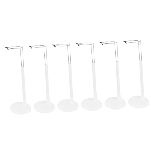 FIXOSHEE 6 Stück Teiliges Verstellbares Stabiler Doll Support Halter Display Rack für Puppen Actionfiguren Sammlermodelle Geeignet für Regal Tisch und Vitrine von FIXOSHEE