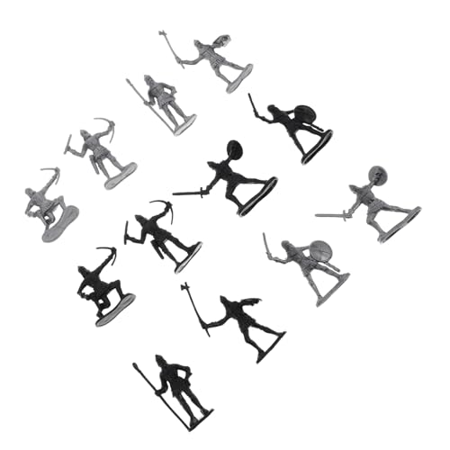 FIXOSHEE 60 Stück Teiliges Mittelalterliche Soldaten Actionfiguren aus Robustem Kunststoff Detailreich Gestaltete Antike Kriegermodelle für Jungen Mädchen Sammlung und Spiel von FIXOSHEE