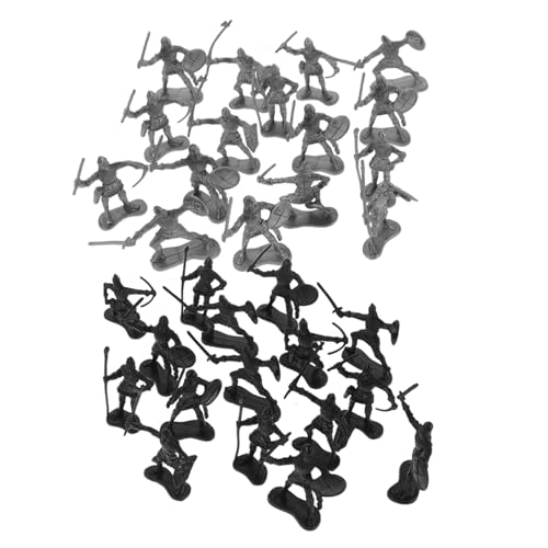 FIXOSHEE 60 Stück Teiliges Mittelalterliches Soldaten spielset mit Detailreichen Ritter Römischen Figuren Präzise Gefertigt Vielseitig für Kindergeburtstag und Historisches Rollenspiel von FIXOSHEE
