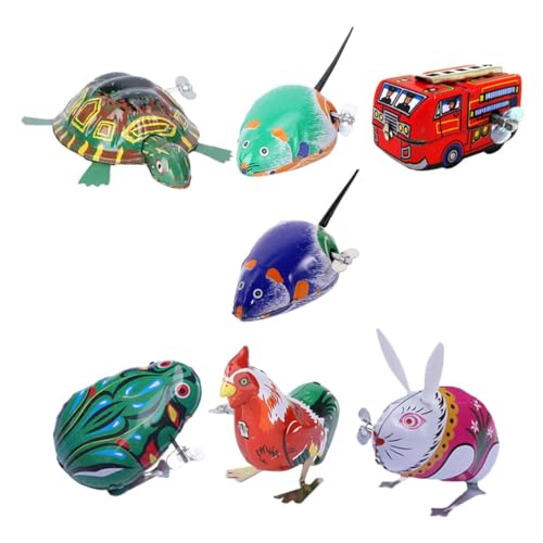 FIXOSHEE 7 Stück Teiliges Vintage für Cartoon Design Dekoratives Wind up für Schreibtisch und Raum Interaktives Lernspielzeug mit Nostalgischem Charme FIXOSHEE 7 Stück Teiliges Vintage für Cartoon Design Dekoratives Wind up für Schreibtisch und Raum Interaktives Lernspielzeug mit Nostalgischem Charme von FIXOSHEE