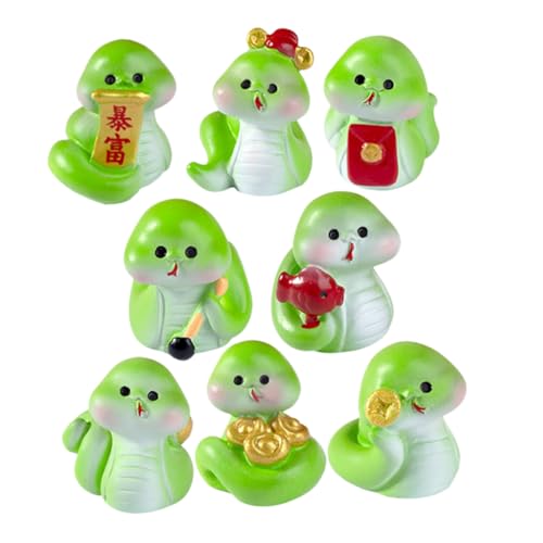 FIXOSHEE 8 Stück Miniatur Schlangenfigur aus Langlebigem Harz Teiliges Dekorative Schlange für DIY Mikrolandschaft Tischregal Auto Robust Leicht zu Reinigen Einzigartiges Design Vielseitige FIXOSHEE 8 Stück Miniatur Schlangenfigur aus Langlebigem Harz Teiliges Dekorative Schlange für DIY Mikrolandschaft Tischregal Auto Robust Leicht zu Reinigen Einzigartiges Design Vielseitige von FIXOSHEE